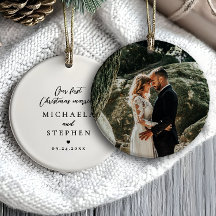 Primeiro Natal Casado Foto Moderna Minimalista