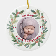 Primeiro Natal do Bebê Personalizado