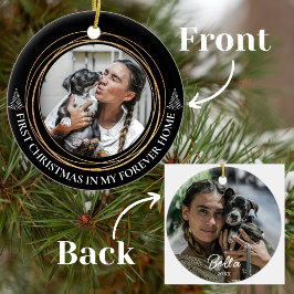 Ornamento De Cerâmica Primeiro Natal em Minha Página Inicial do Forever 