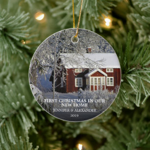 Ornamento De Cerâmica Primeiro Natal em nossa nova foto do Home