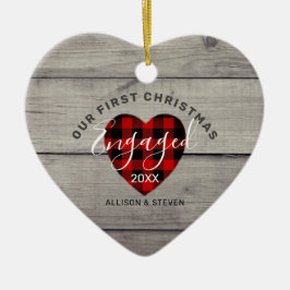 Ornamento De Cerâmica Primeiro Natal Envolvido Coração Russo Personaliza