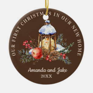 Ornamento De Cerâmica Primeiro Natal Juntos