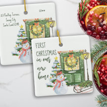 Primeiro Natal Nova Porta Festiva Festiva Casa