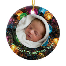 Primeiro Natal Personalizado do Bebê com Foto