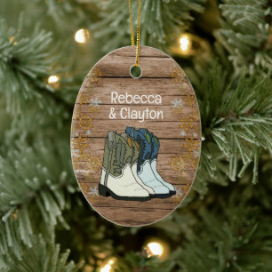 Ornamento De Cerâmica Primeiros Casais de Natal Novo País Doméstico