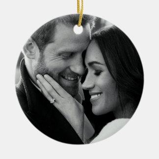 Ornamento De Cerâmica Prince Harry e Meghan Markle
