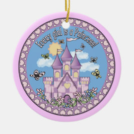 Ornamento De Cerâmica Princesa Castle