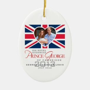 Ornamento De Cerâmica Príncipe George - William & Kate