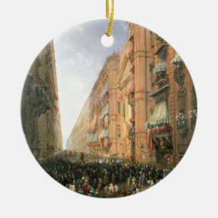 Ornamento De Cerâmica Procissão de Corpus Christi dentro através de Do