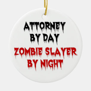 Ornamento De Cerâmica Procurador por Day Zombie Slayer by Night