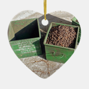 Ornamento De Cerâmica produção do café