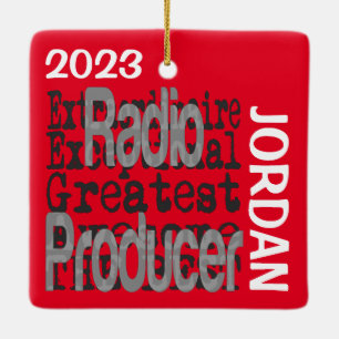 Ornamento De Cerâmica Produtor de rádio personalizado extraordinário