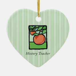 Ornamento De Cerâmica Professor de História Obrigado, Apple