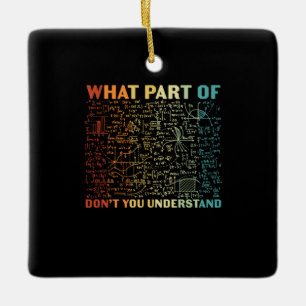 Ornamento De Cerâmica Professor De Matemática Que Parte Da Matemática