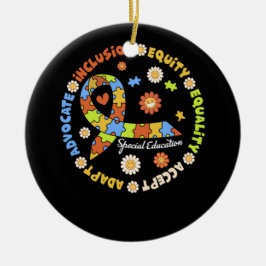 Ornamento De Cerâmica Professor especial de educação Autismo inspiracion