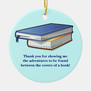 Ornamento De Cerâmica Professor: Obrigado para a apreciação de leitura