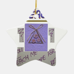 Ornamento De Cerâmica Professor, você me ensina a esperar pela melhor ar