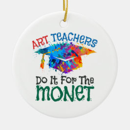 Ornamento De Cerâmica Professores de Arte fazem isso para o Professor de