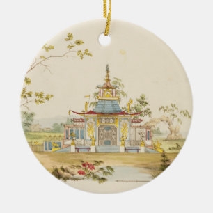 Ornamento De Cerâmica Projete para um templo chinês, c.1810 (caneta &