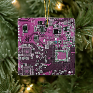 Ornamento De Cerâmica Projeto de Placa de Circuito PCB Roxa para Profiss