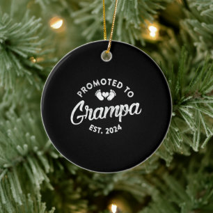 Ornamento De Cerâmica Promovido Ao Grampa Est 2024, Novo Presente De Gra