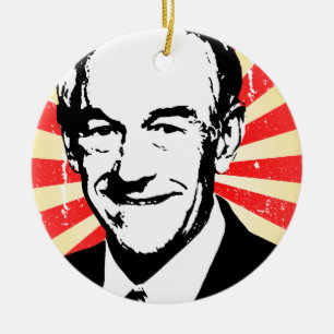 Ornamento De Cerâmica Propaganda de Ron Paul