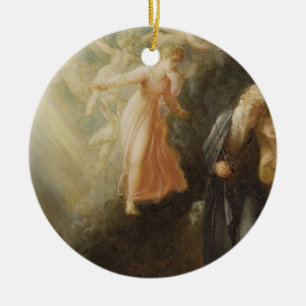 Ornamento De Cerâmica Prospero, Miranda e Ariel, "da tempestade", c