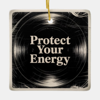 Ornamento De Cerâmica Protect Your Energy