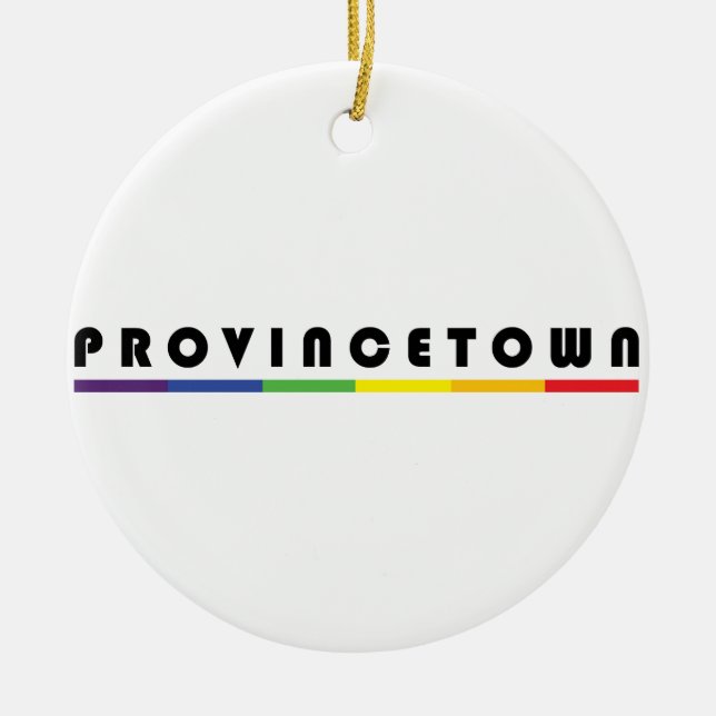 Ornamento De Cerâmica Provincetown (Frente)