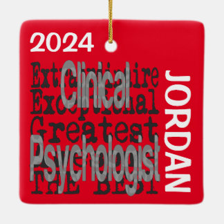Ornamento De Cerâmica Psicólogo Clínico Especialista PERSONALIZADO