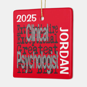 Ornamento De Cerâmica Psicólogo Clínico Especialista PERSONALIZADO