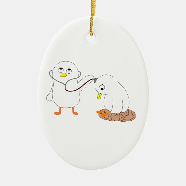 Ornamento De Cerâmica Psiquiatra (Frente)