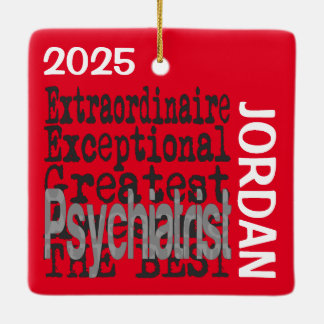 Ornamento De Cerâmica Psiquiatra Extraordinário PERSONALIZADO