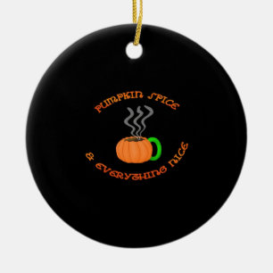 Ornamento De Cerâmica PSL Pumpkin Spice e tudo de bom