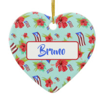 Puerto Rican Flag Flor de Maga