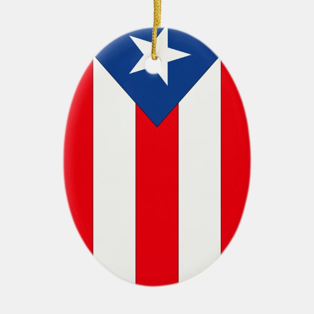 Ornamento De Cerâmica Puerto Rico (Frente)