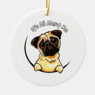 Ornamento De Cerâmica Pug IAAM da jovem corça