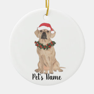 Ornamento De Cerâmica Puggle Personalizado