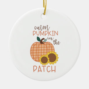 Ornamento De Cerâmica Pumpkin Mais Bonito