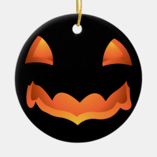 Ornamento De Cerâmica Pumpkin Napkins Personalizou o Halloween Napkins