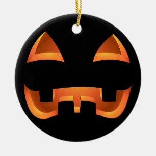 Ornamento De Cerâmica Pumpkin Napkins Personalizou o Halloween Napkins