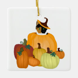 Ornamento De Cerâmica Pumpkin Patch Ornament