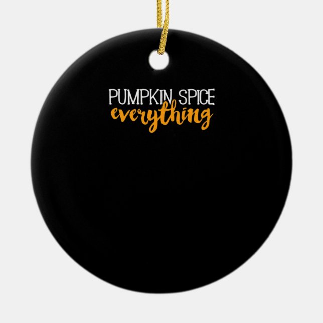 Ornamento De Cerâmica Pumpkin Spice All Quall outono Season Essent (Frente)