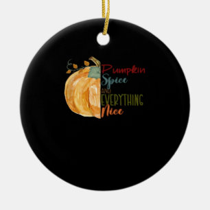 Ornamento De Cerâmica Pumpkin Spice E Tudo O Que É Básico