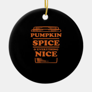 Ornamento De Cerâmica Pumpkin Spice E Tudo O Que É Legal, Autumn Fall De