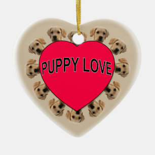 Ornamento De Cerâmica Puppy Love
