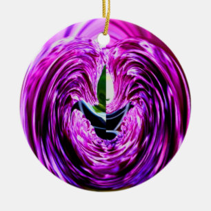 Ornamento De Cerâmica Purple Love