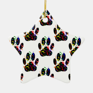 Ornamento De Cerâmica Pw Imprime O Padrão Confetti E Party Streamer