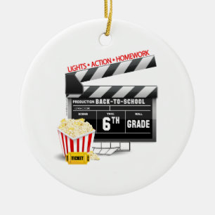 Ornamento De Cerâmica Quadro de correspondência de filmes 6