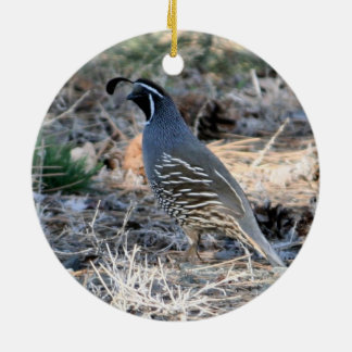 Ornamento De Cerâmica Quail Califórnia